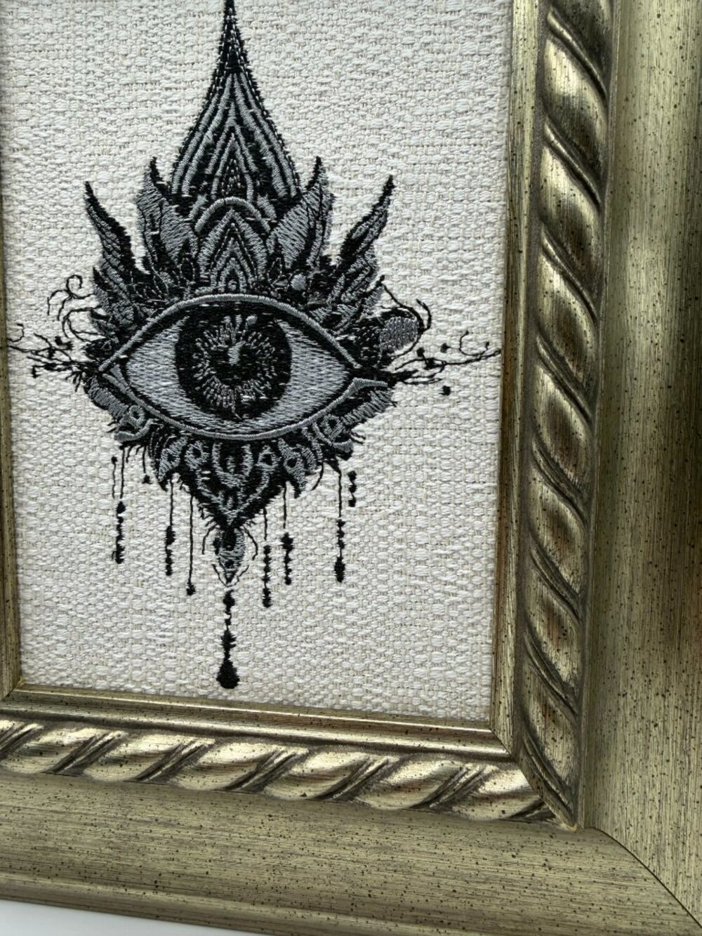 Homemade Enchanted Eye Embroidery Art 5X7 - Picture 3 of 6